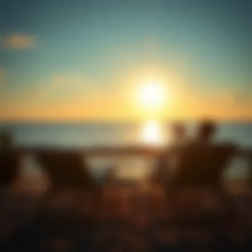 A serene weekend scene depicting relaxation and financial planning