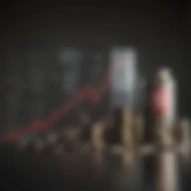 Financial Growth Visualization Abstract representation of financial growth and investment