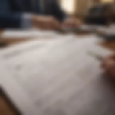 Financial advisor assisting with tax planning