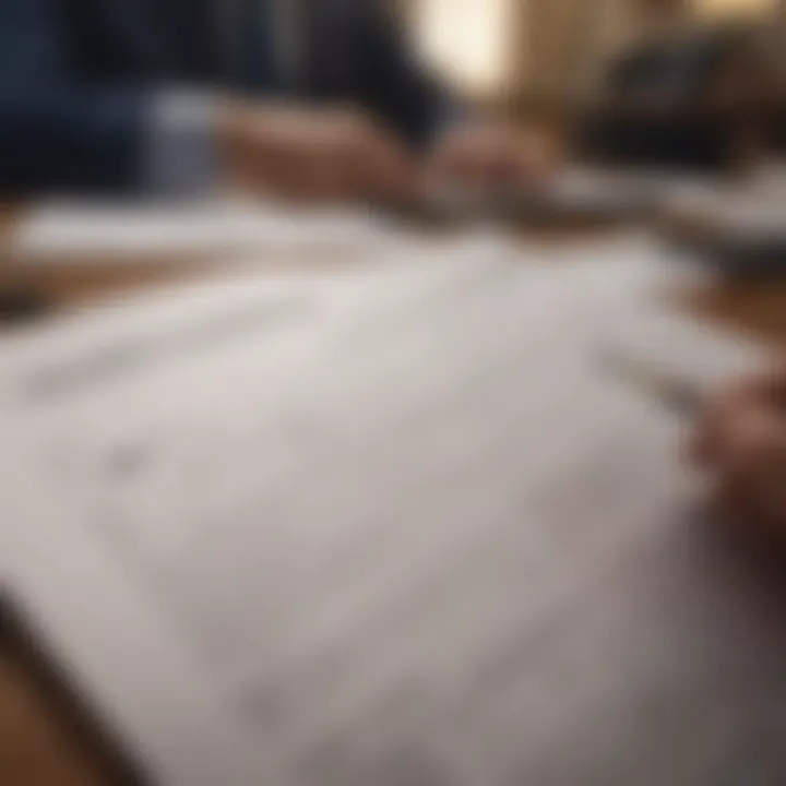 Financial advisor assisting with tax planning