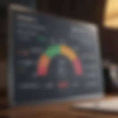 Strategic Credit Score Monitoring Illustration symbolizing financial management through credit score monitoring