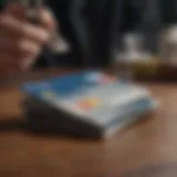 Illustration depicting financial optimization with credit cards