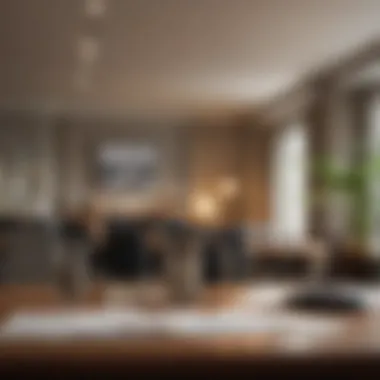 Setting for Financial Planning A meeting room with financial planning materials