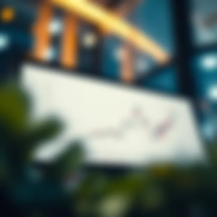 Graph showing projected interest rate trends