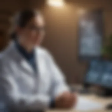 Forensic scientist presenting findings in a professional setting