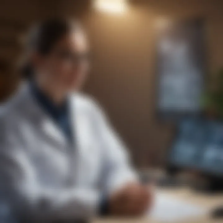 Forensic scientist presenting findings in a professional setting