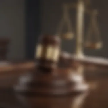 Legal Ramifications Legal gavel symbolizing consequences of tardiness