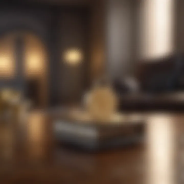 Golden key representing ownership in real estate