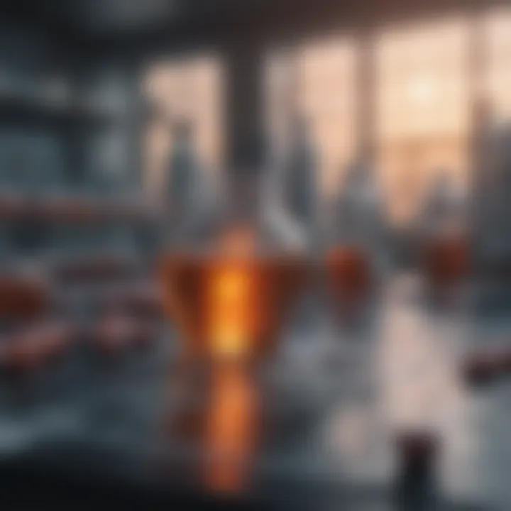 In-depth analysis of pharmaceutical industry trends presented as a complex data visualization