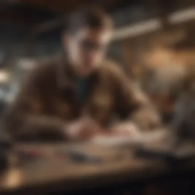 Creative professional designing graphics on a digital tablet