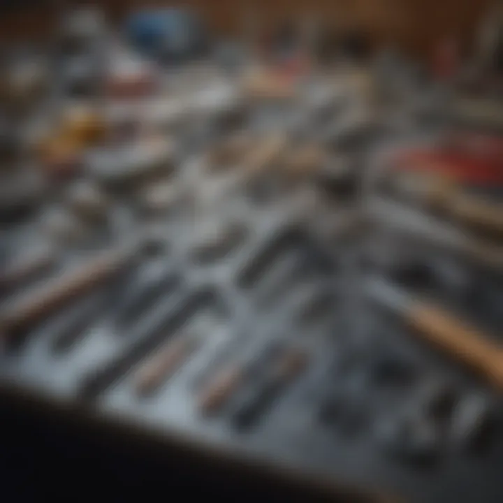 Skilled tradesperson showcasing tools and equipment in a workshop