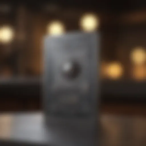 Visual representation of a Chime card and its features