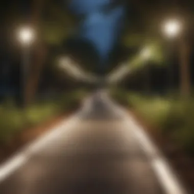 An illuminated pathway symbolizing career advancement in nursing