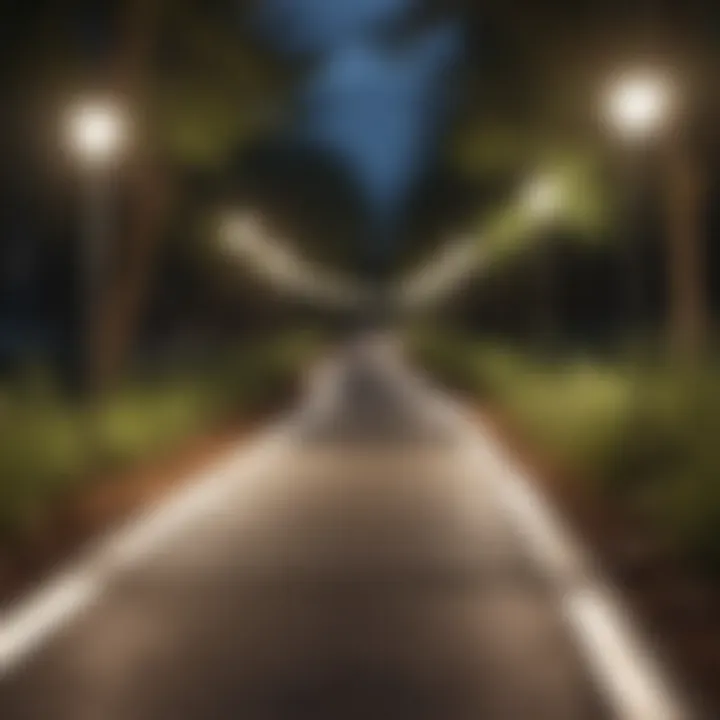 An illuminated pathway symbolizing career advancement in nursing