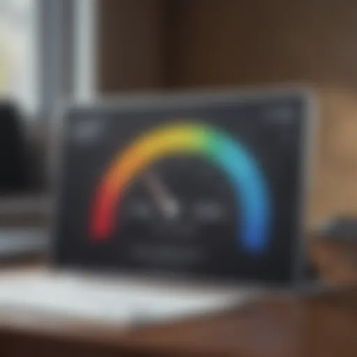 Illustration of credit score monitoring tools