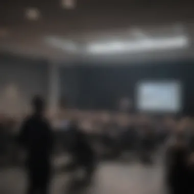 Professional Development Seminar Attendance Electrician attending professional development seminar