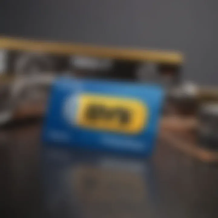 Intricate design of a Best Buy gift card trade-in brochure