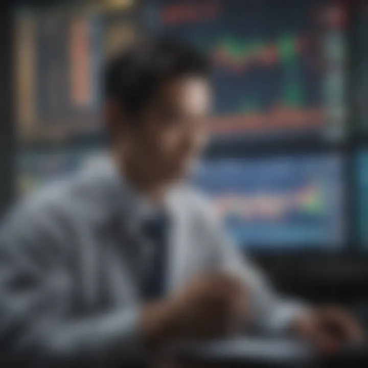 Japanese Day Trader Analyzing Data