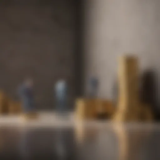 Illustration depicting financial barriers faced by individuals with bad credit