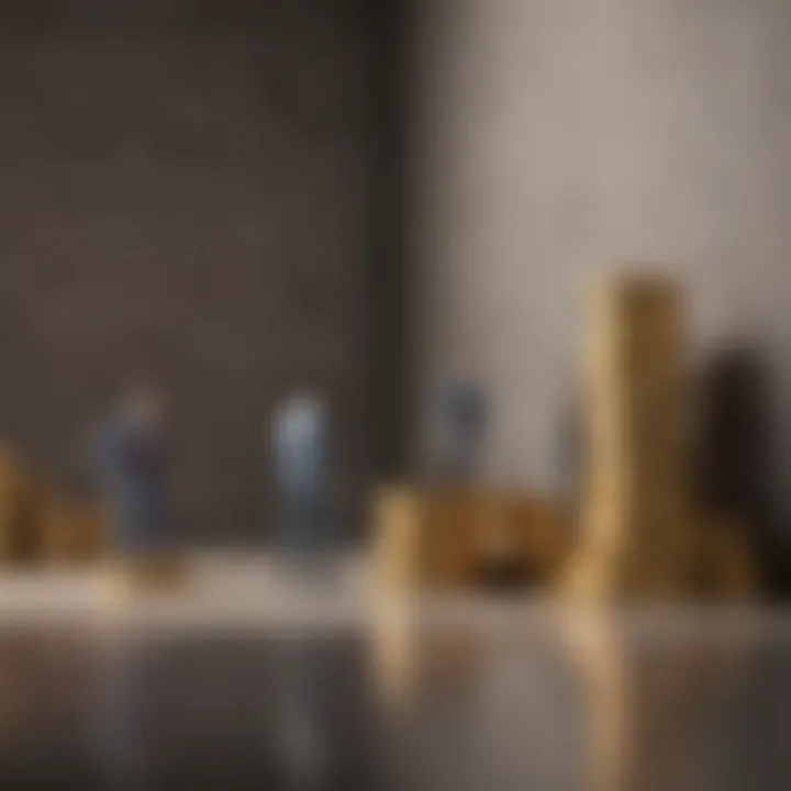 Illustration depicting financial barriers faced by individuals with bad credit