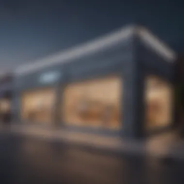 Innovative Store Facade Design of Lojas Americanas Modern retail store facade with Lojas Americanas branding