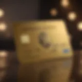 Luxurious American Express Gold Credit Card Design