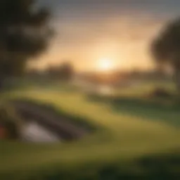 Luxurious Golf Course View from American Express Golf Card