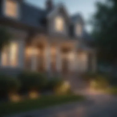 Elegant Home Exterior Ready for Sale Luxury Home Exterior with For Sale Sign