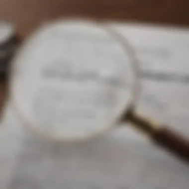 Detailed Examination of Jumbo Loan Terms Magnifying Glass on Jumbo Loan Document