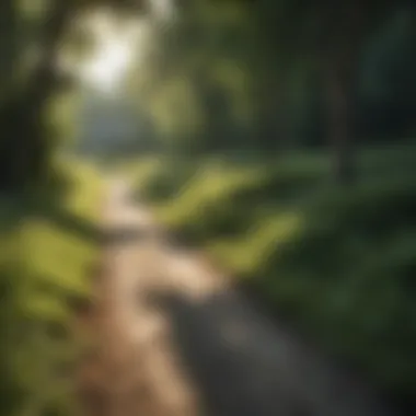 Lush greenery in Maryland countryside