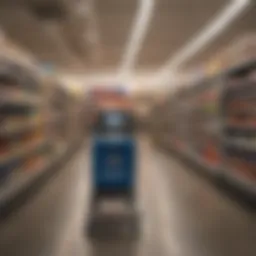 A shopper using the Capital One Walmart Rewards Card at checkout