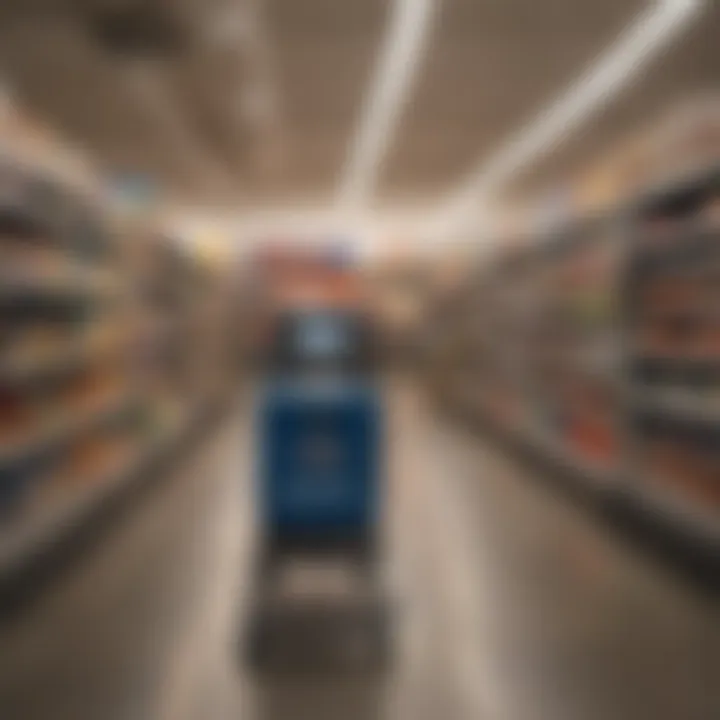 A shopper using the Capital One Walmart Rewards Card at checkout
