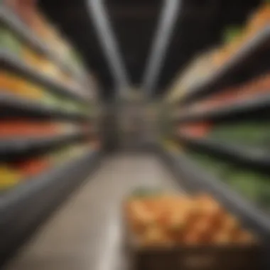 Fresh Produce Aisle Elegance Elegant grocery store aisle with fresh produce
