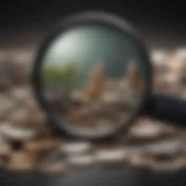 In Focus: Amplifying Your Savings Growth Illustration of a magnifying glass focusing on a growing stack of coins