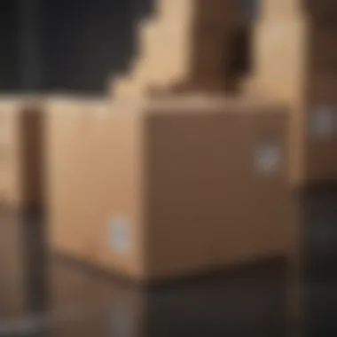 A well-organized package ready for international shipment.