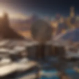 Abstract representation of financial landscape