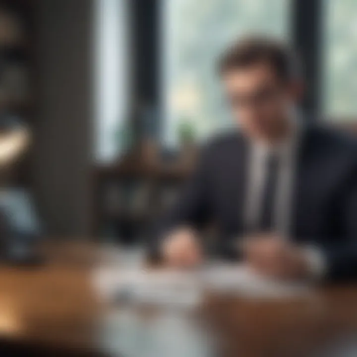 A financial planner advising on credit options