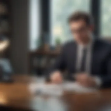 Seeking Financial Guidance A financial planner advising on credit options