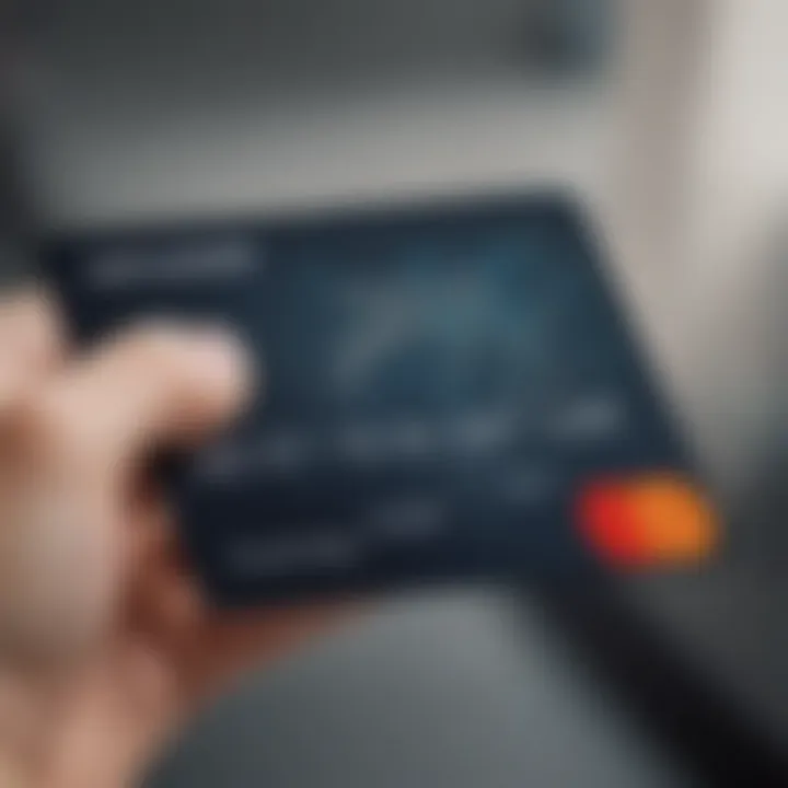 Visual representation of a credit card with 0% interest rate highlighted