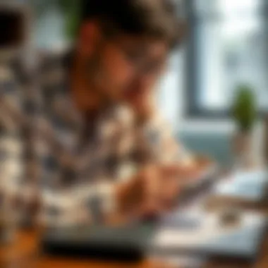Budget Analysis for Financial Clarity A person analyzing their budget with a calculator