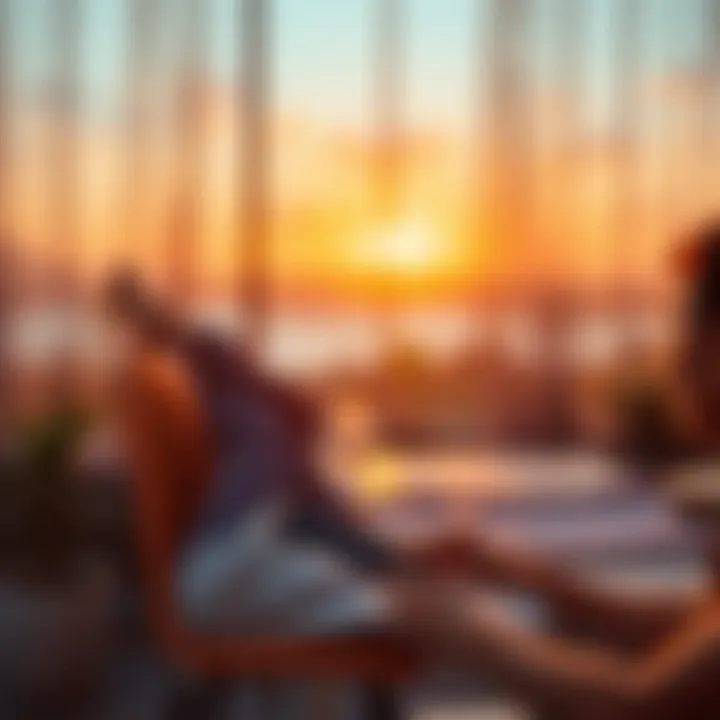 Emotional Well-Being During Financial Distress A serene environment illustrating emotional well-being