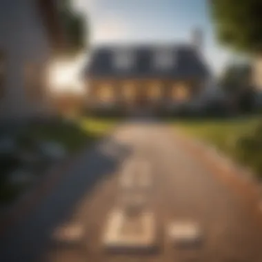 Journey to Homeownership Pathway leading to a bright future with a house symbol at the end