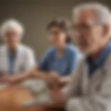 Diverse Health Insurance Options Illustration of diverse health insurance options available for early retirees.