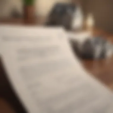 Mortgage Documentation Illustration of mortgage documents