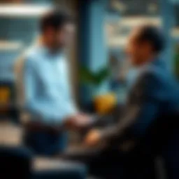 Consultation between a mortgage specialist and a client