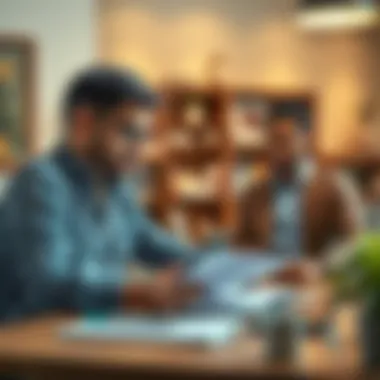 Homebuyer reviewing financial goals with a mortgage expert