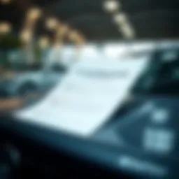 Document checklist for selling a financed vehicle