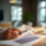 A person reviewing tax documents with a calculator