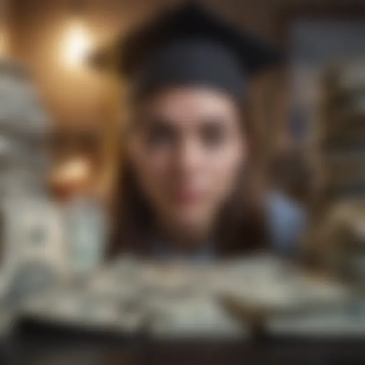 Diverse student loan types illustrated