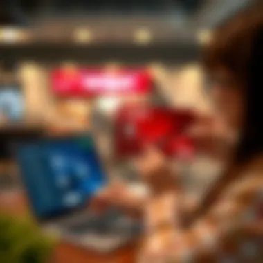 How to Check Your Card Balance Online Illustration of a user checking their Verizon Visa card balance online